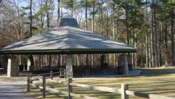 Railroad Pavilion at Stone Mountain Park